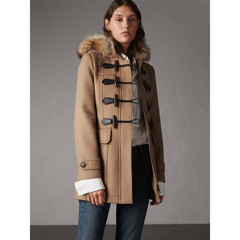 duffle-coat burberry|Burberry duffle coat for women.